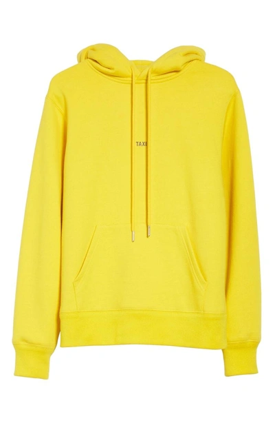 Shop Helmut Lang Taxi Cotton Hoodie In Yellow