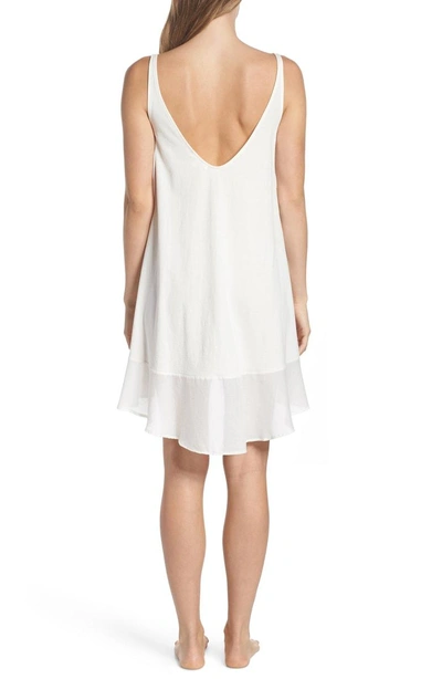Shop Skin Bettina Pima Cotton Voile Nightgown In Gardenia