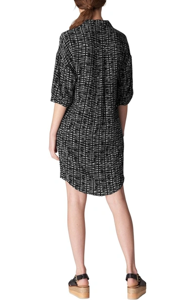 Shop Whistles Lola Sahara Shirtdress In Black/ Multi