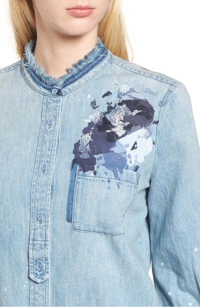 Shop Ag Courtney Denim Top In Era Painters Whim