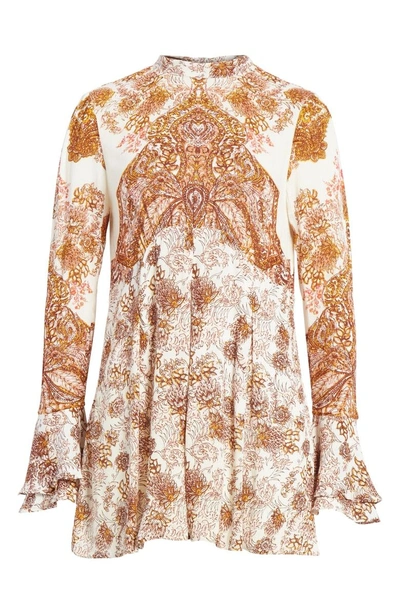 Shop Free People Lady Luck Print Tunic In Ivory