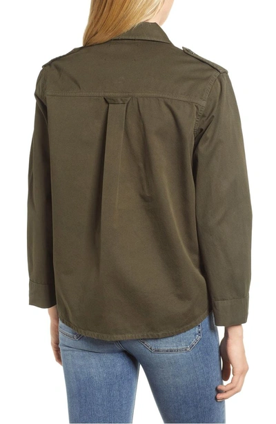 Shop Velvet By Graham & Spencer Workwear Cotton Jacket In Army