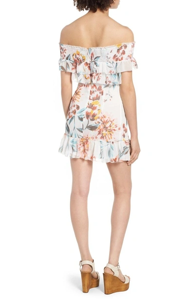 Shop Tularosa Lanzo Off The Shoulder Dress In Dahlia Floral