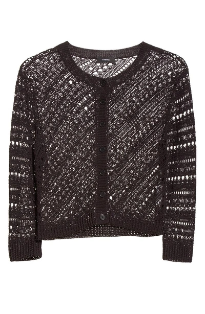 Shop Theory Tamvi Tissage Crochet Cardigan In Black Multi