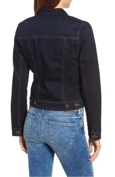 Shop Mavi Jeans Mavi Samantha Denim Jacket In Deep Brushed Tribeca