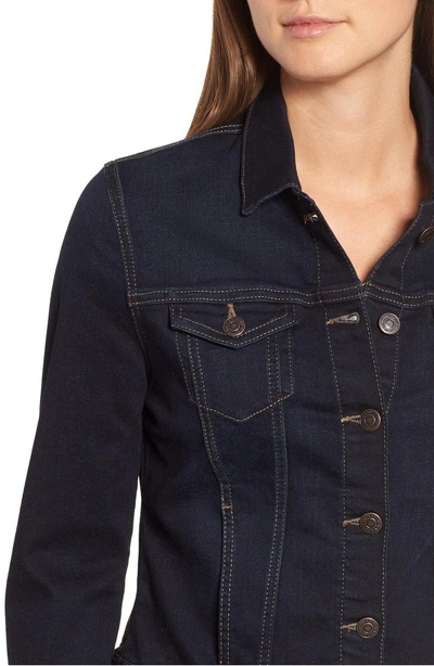 Shop Mavi Jeans Mavi Samantha Denim Jacket In Deep Brushed Tribeca