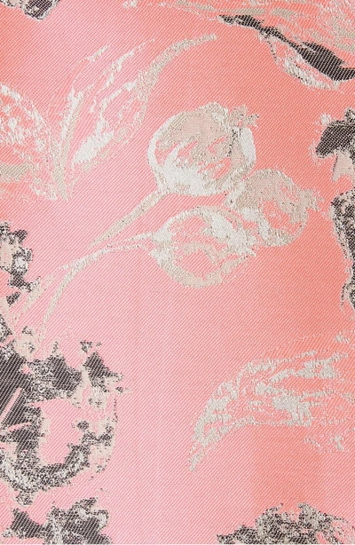 Shop Helene Berman Trumpet Sleeve Satin Brocade Jacket In Pink