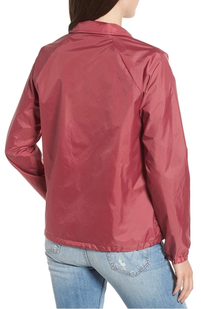 Shop Vans Thanks Coaches Jacket In Dry Rose