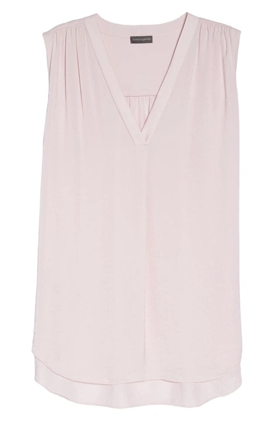 Shop Vince Camuto V-neck Rumple Blouse In Pink Bliss