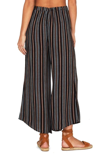 Shop Amuse Society Even Tides Stripe Pants In Black