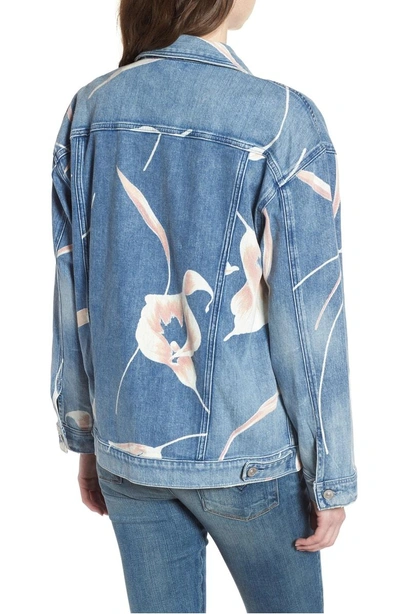 Shop Hudson Bandit Denim Trucker Jacket In Bloomed