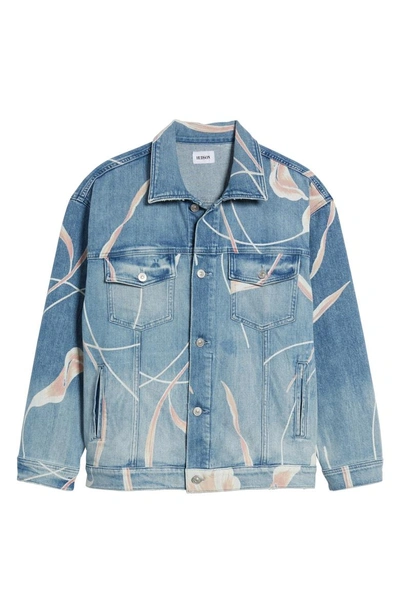 Shop Hudson Bandit Denim Trucker Jacket In Bloomed