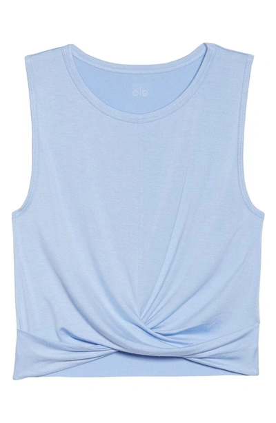 Shop Alo Yoga Cover Tank In Uv Blue