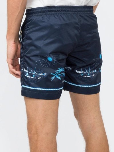 Shop Thorsun Volcano Print Titan Swim Shorts