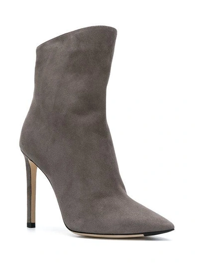 Shop Jimmy Choo 'helaine 100' Stiefeletten In Dark Grey