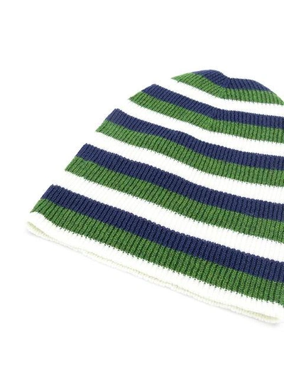 Sonia Rykiel Striped Beanie Hat - Green | ModeSens