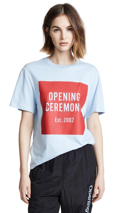 Shop Opening Ceremony Box Logo Tee In Postal Blue