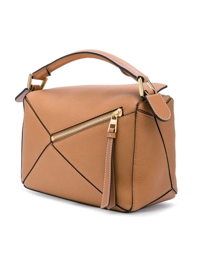 Shop Loewe Puzzle Shoulder Bag - Brown