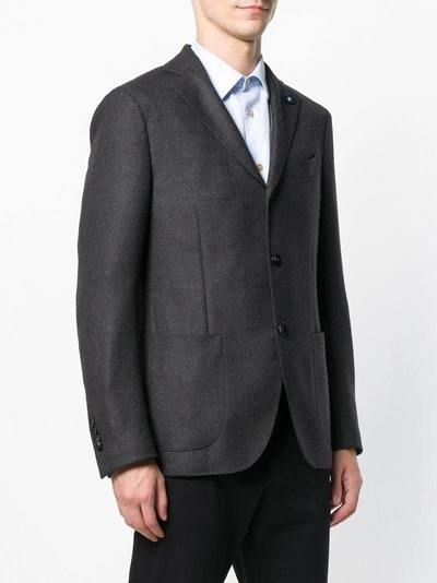 Shop Lardini Tailored Blazer - Grey