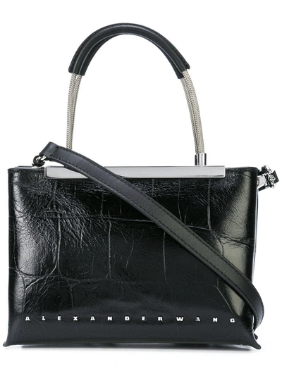 Shop Alexander Wang Dime Small Satchel Bag In Black