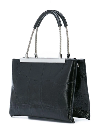 Shop Alexander Wang Dime Small Satchel Bag In Black