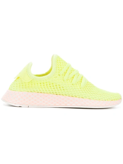 Adidas Originals Deerupt Sneakers In Yellow And Lilac - Yellow | ModeSens