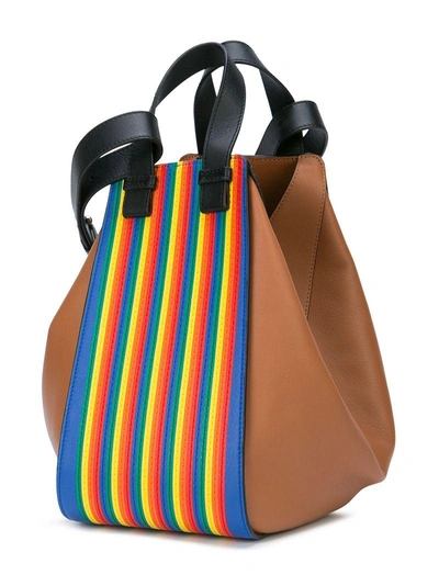 Shop Loewe Hammock Rainbow Stripe Bag