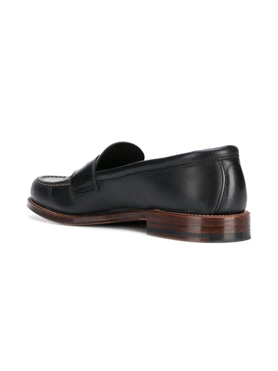 Shop Alden Shoe Company Alden Classic Loafers - Black