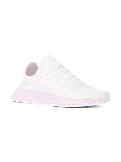 Shop Adidas Originals Deerupt Runner Sneakers In White