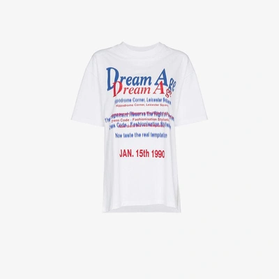 Shop Martine Rose Dream Age Print Cotton T Shirt In White