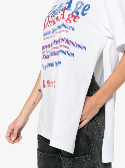 Shop Martine Rose Dream Age Print Cotton T Shirt In White