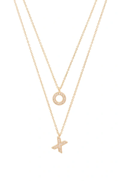 Shop Melanie Auld X Revolve Xo Necklace Set In Gold