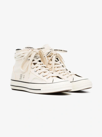 Shop Converse White Chuck 70 X Midnight Studio Sneakers In Nude&neutrals