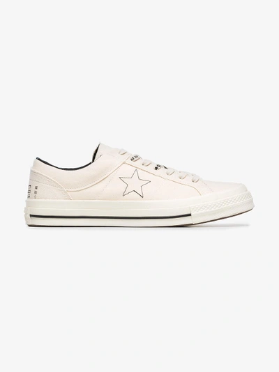 Shop Converse White One Star X Midnight Studio Sneakers In Nude&neutrals