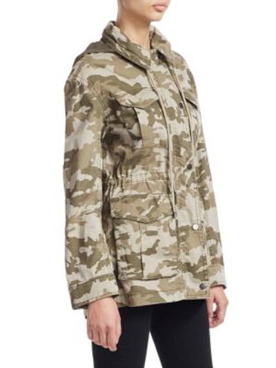 Shop Atm Anthony Thomas Melillo Stretch Camo Jacket In Army Camo