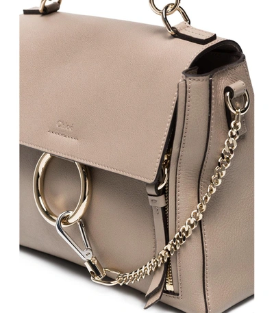 Shop Chloé Grey Faye Day Shoulder Bag