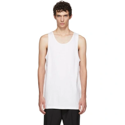 Shop John Elliott White Rugby Tank Top