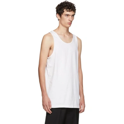 Shop John Elliott White Rugby Tank Top