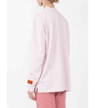 Shop Heron Preston Pink Turtle Neck T-shirt