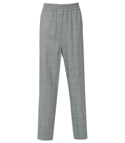 Shop Calvin Klein 205w39nyc Grey Side Stripe Trousers