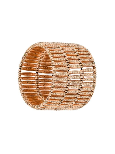 Shop Philippe Audibert Crystal Embellished Bracelet - Metallic