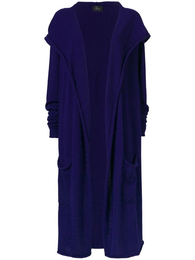 Shop Lost & Found Rooms Long Hooded Cardigan - Blue