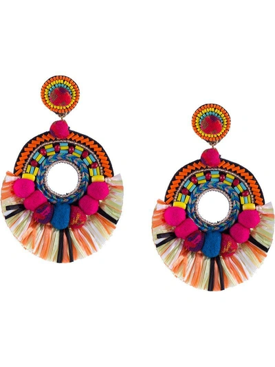 Shop Ranjana Khan Talia Earrings - Multicolour