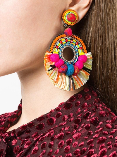 Shop Ranjana Khan Talia Earrings - Multicolour