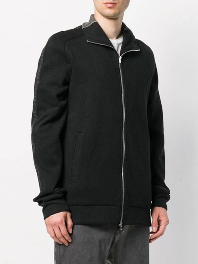 Shop Lost & Found Zip Oversized Sweatshirt In Black