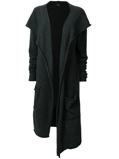 Shop Lost & Found Ria Dunn Hooded Oversized Cardi-coat - Grey