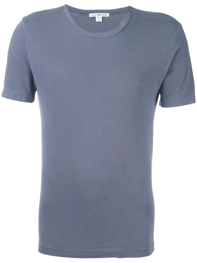 Shop James Perse Round Neck T-shirt - Grey