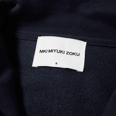 Shop Mki Spectrum Logo Quarter Zip Sweat In Blue
