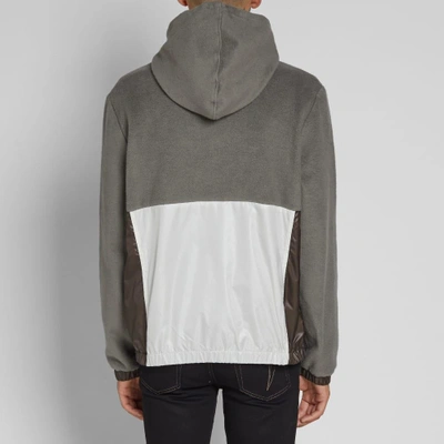 Shop Lanvin Mountain Fleece Popover Jacket In Grey