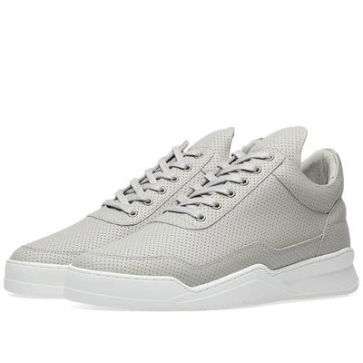 Filling Pieces Low Top Ghost Nappa Perforated Leather Sneaker In Grey |  ModeSens